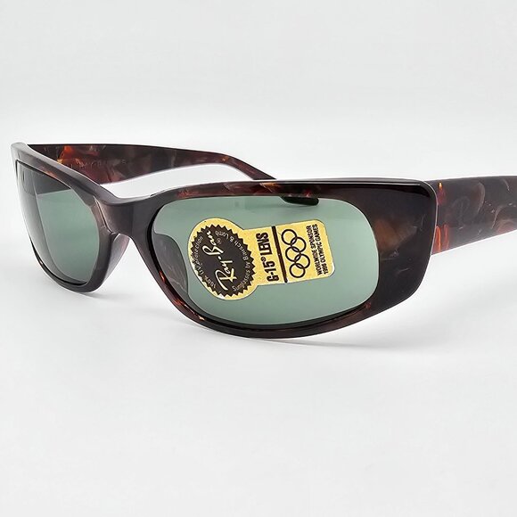Ray-Ban B&L W1927 XXAO Tortoise Frame G-15 Green Glass Lens Cat Eye Sunglasses